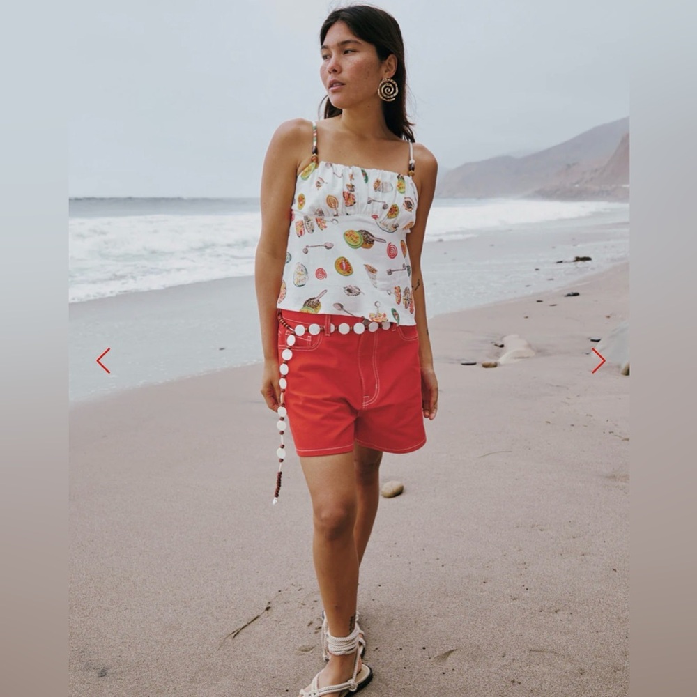 Lisa Says Gah Cleo Cami Caviar Dreams White | NWT